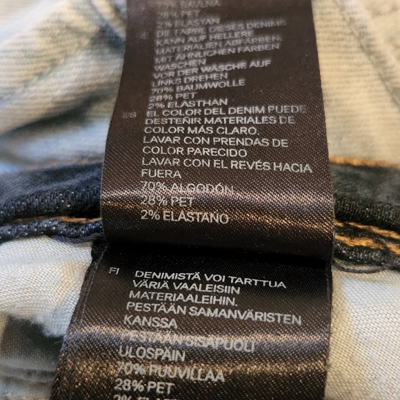 Levi's Womens Super Skinny super‎ low waist jeans Size 32 x 32 Med Wash - Picture 8 of 8